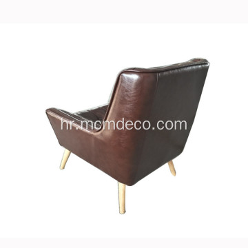 Udobna dizajnerska fotelja od kože